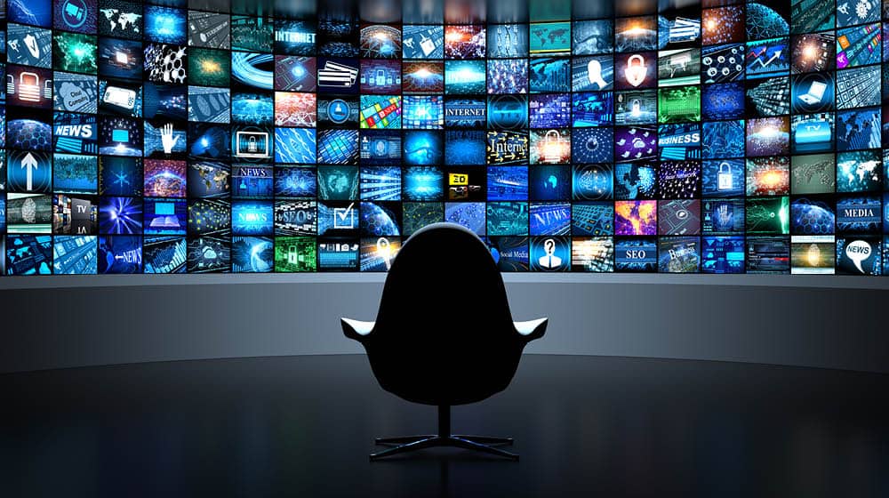 Picture of a news room
